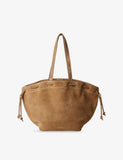 Claudie Pierlot suede tote bag with gold-tone hardware (British brand)