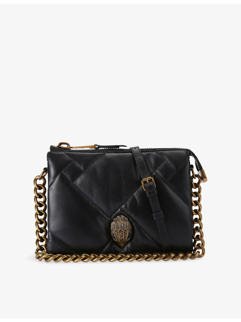 Kurt Geiger London Kensington Puff leather pouch bag, imported from the UK