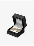 Sif Jakobs 18ct yellow gold-plated cubic zirconia earrings, imported from the UK