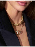Sif Jakobs 18ct gold-plated sterling silver chain necklace, UK version