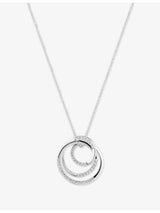 selfridges Sif Jakobs Spirale Sterling Silver and Cubic Zirconia Necklace 50cm- Buy online at McGrocer