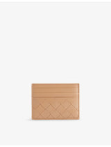selfridges Bottega Veneta Intrecciato Leather Card Holder- Buy online at McGrocer
