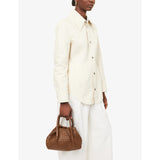 Bottega Veneta small leather intrecciato tote bag, imported from the UK