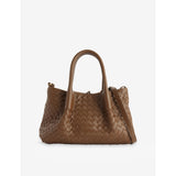 Bottega Veneta small leather intrecciato tote bag, imported from the UK