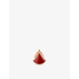 Bvlgari Divas' Dream rose gold stud earring with carnelian (British brand)