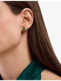 Bvlgari Divas Dream rose gold malachite diamond stud earring, UK version