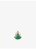 Bvlgari Divas Dream rose gold malachite diamond stud earring, UK version