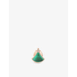 Bvlgari Divas Dream rose gold malachite diamond stud earring, UK version