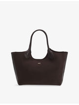 selfridges BOSS Logo-Embossed Leather Tote Bag- Buy online at McGrocer
