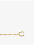 Phoria 18ct gold vermeil white topaz chain bracelet (British brand)