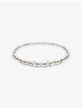 Phoria Runaway graduated silver and white topaz necklace (British brand)