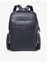 selfridges Aspinal of London Zipped Leather Backpack- Buy online at McGrocer