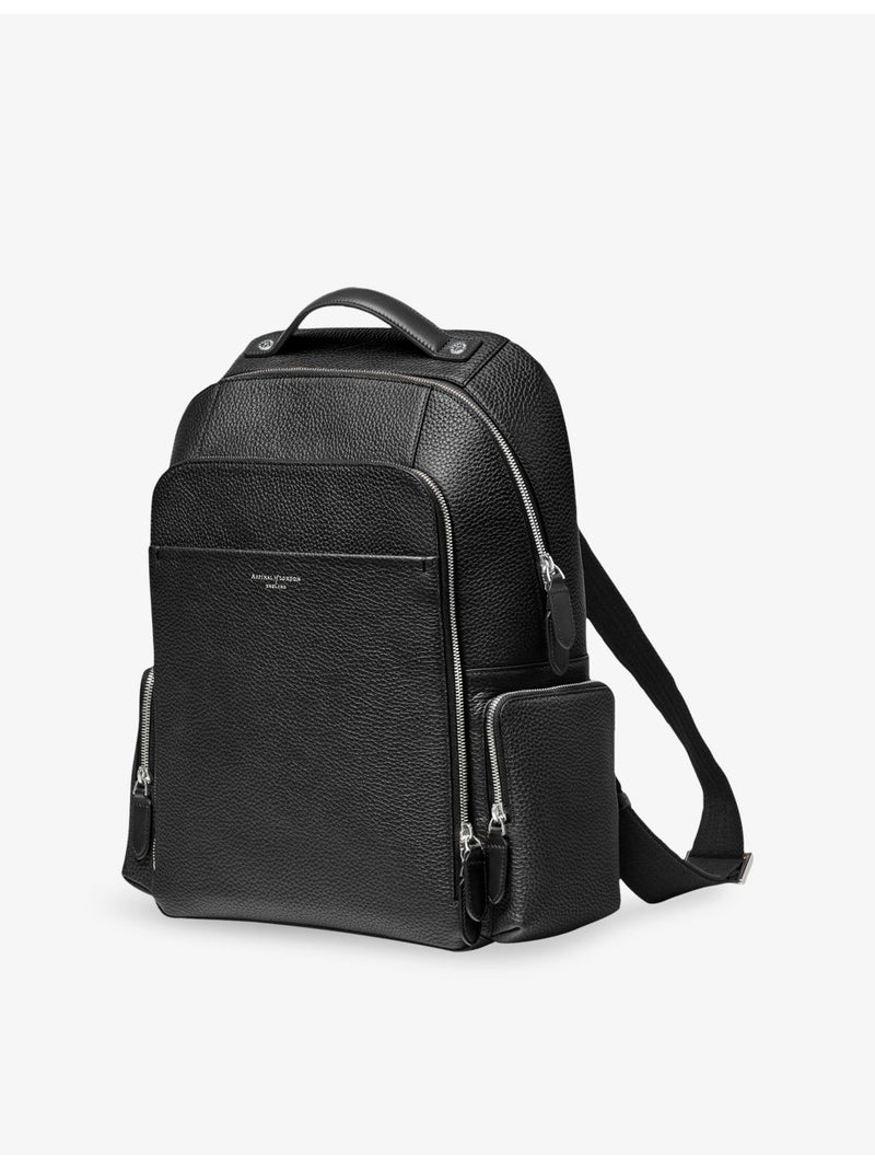 Aspinal of London leather backpack with zip fastening, imported from the UK