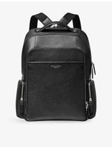 selfridges Aspinal of London Zipped Leather Backpack 24L- Buy online at McGrocer