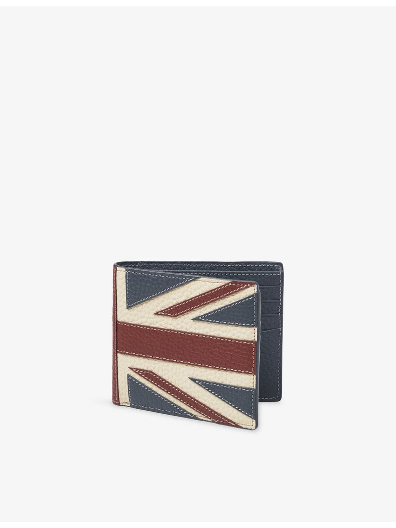 Aspinal of London Union Jack billfold leather wallet (British brand)
