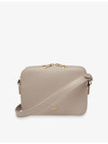 Aspinal of London leather camera bag with logo plaque - British product