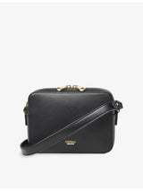 selfridges Aspinal of London Logo-Plaque Leather Camera Bag- Buy online at McGrocer