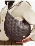 Aspinal of London Hudson crescent leather cross-body bag (British brand)