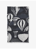 Aspinal of London merino-silk scarf with abstract pattern, imported from the UK