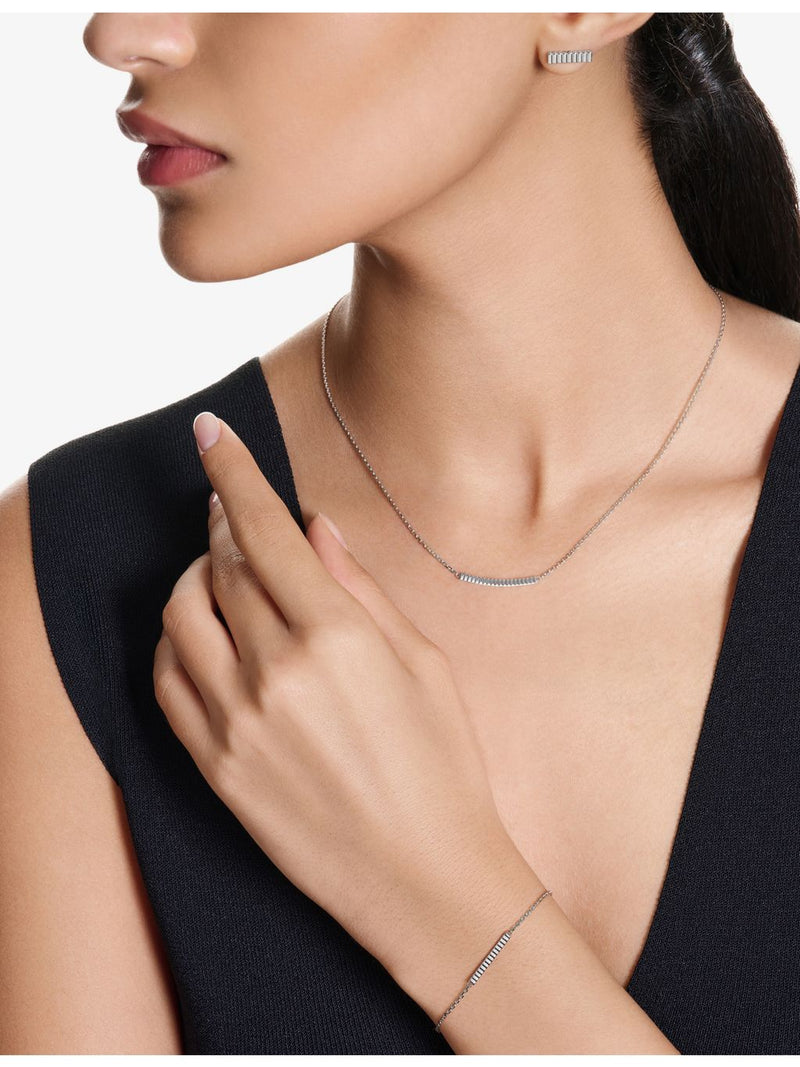Boucheron Quatre Grosgrain 18ct white gold pendant necklace 45cm - British product