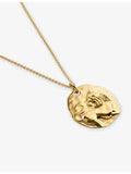 Monica Vinader Leo Zodiac pendant 18ct yellow gold vermeil 2.2cm, UK version