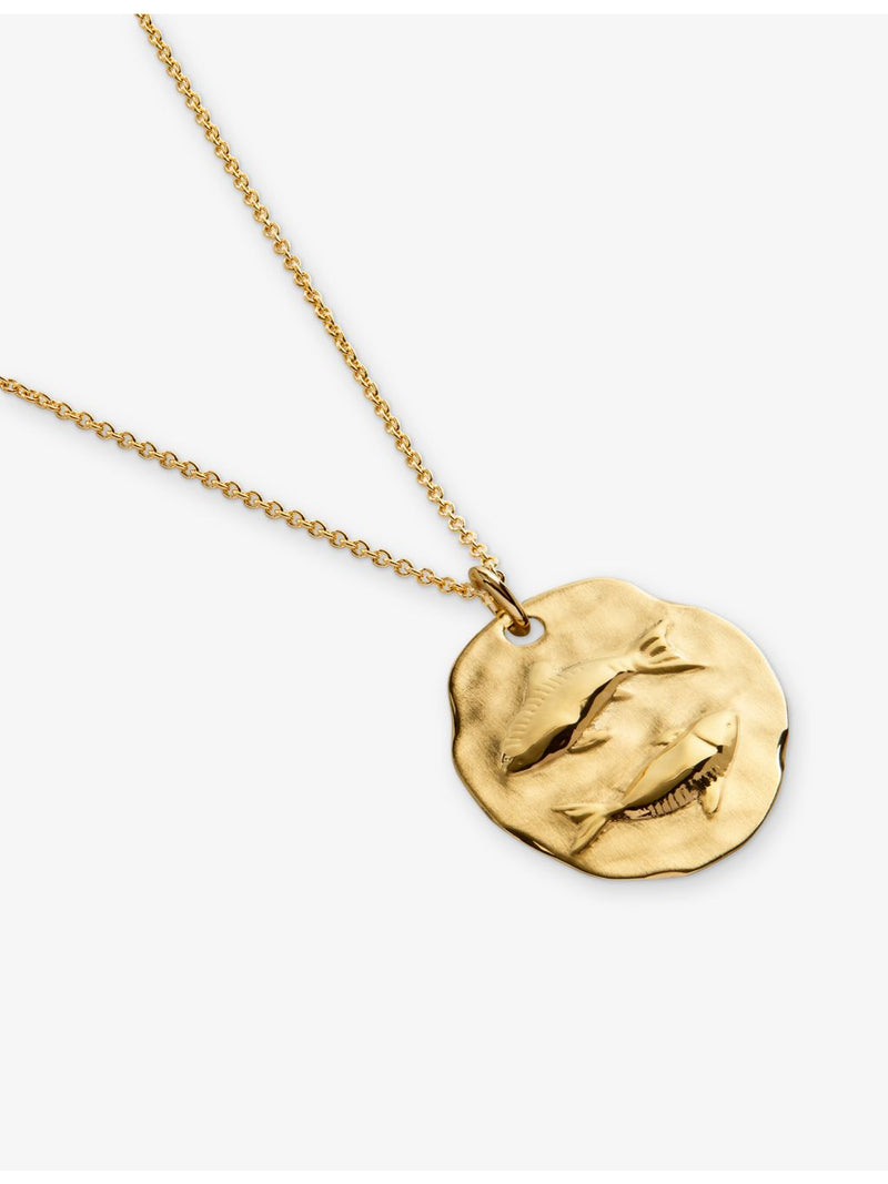 Monica Vinader Pisces pendant 18ct gold vermeil - British product