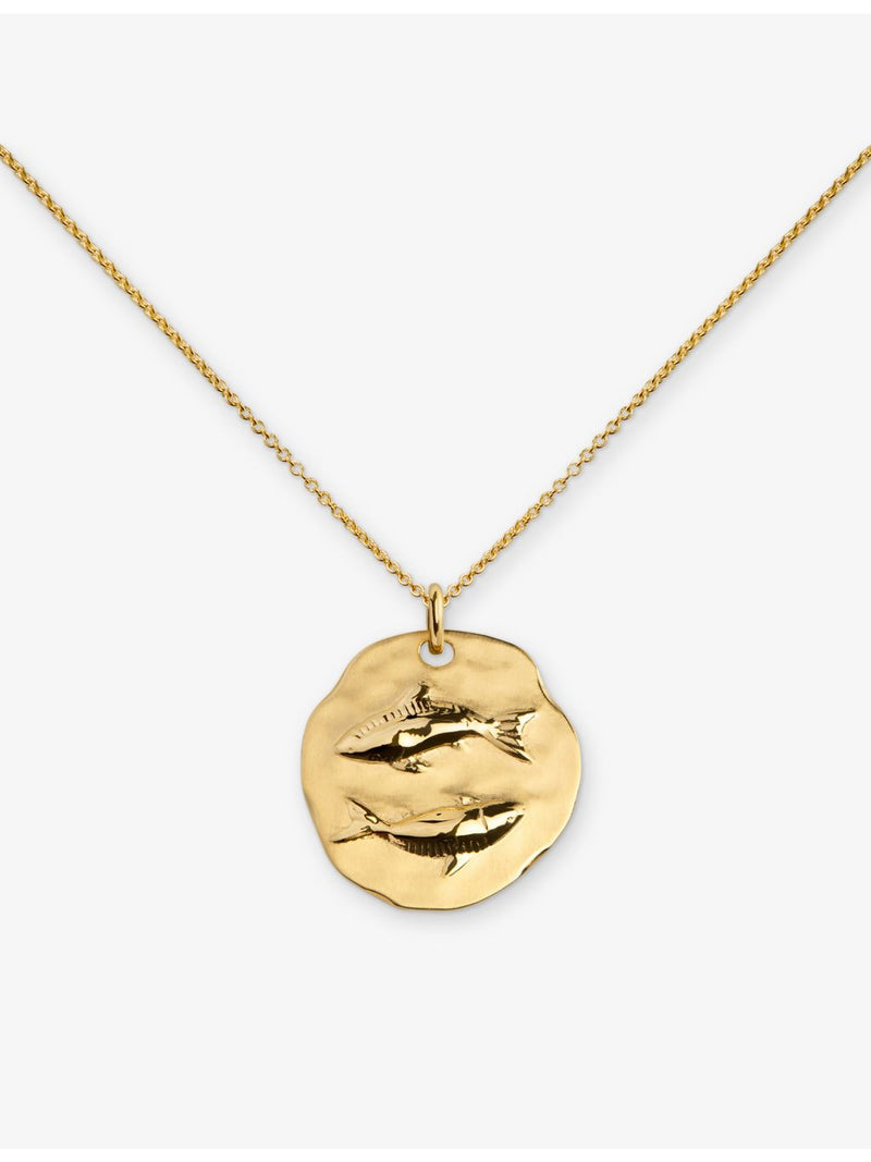 Monica Vinader Pisces pendant 18ct gold vermeil - British product
