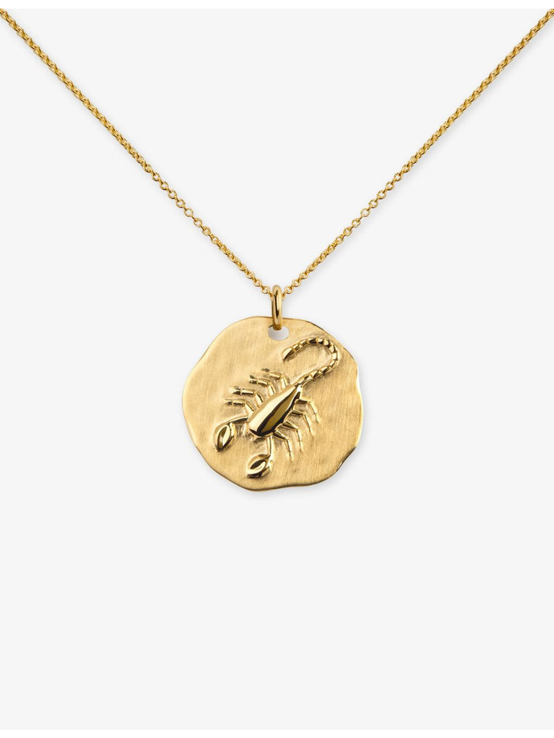 Monica Vinader pendant necklace Scorpio zodiac 18ct gold vermeil 41-46cm - British product