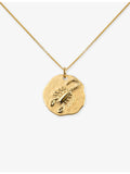 Monica Vinader pendant necklace Scorpio zodiac 18ct gold vermeil 41-46cm - British product