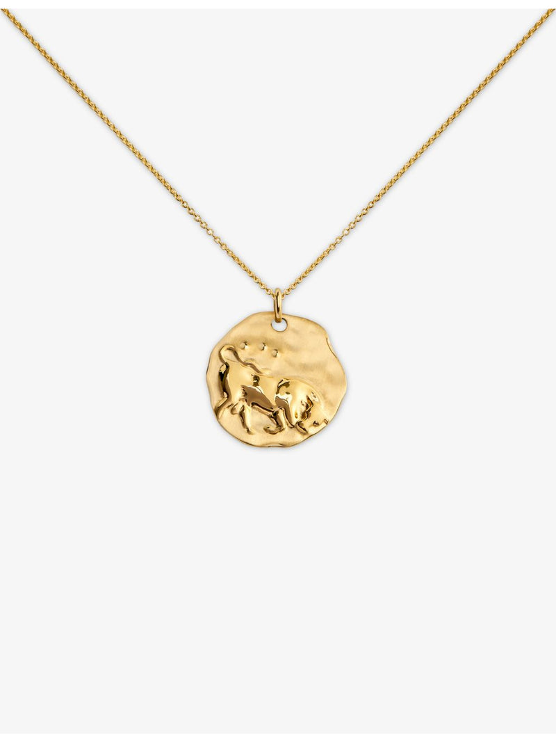 Monica Vinader Taurus zodiac pendant necklace (British brand)