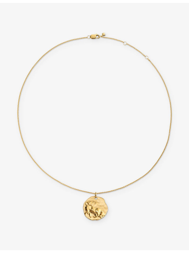 Monica Vinader Taurus zodiac pendant necklace (British brand)