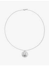 selfridges Monica Vinader Cancer Zodiac Sterling Silver Pendant Necklace 41-46cm- Buy online at McGrocer