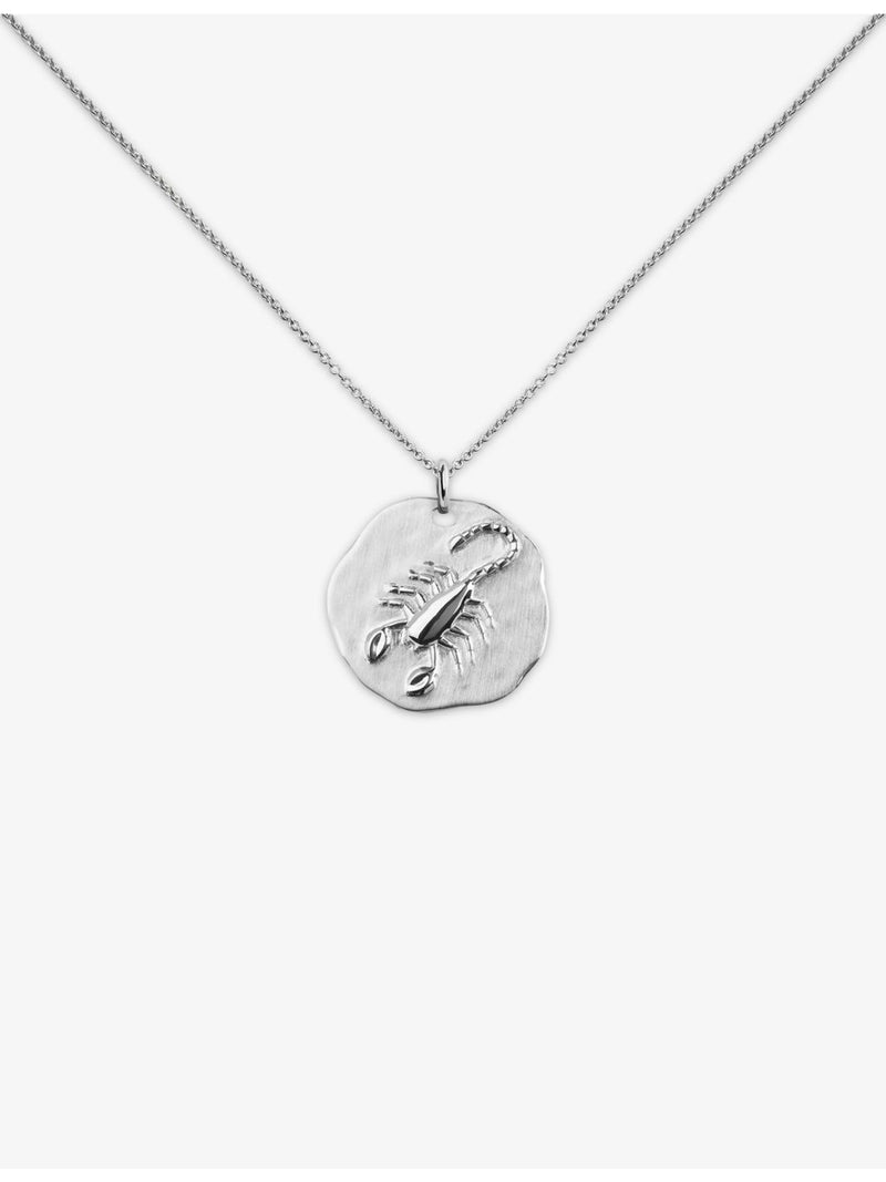 Monica Vinader Scorpio zodiac pendant necklace 41-46cm, imported from the UK