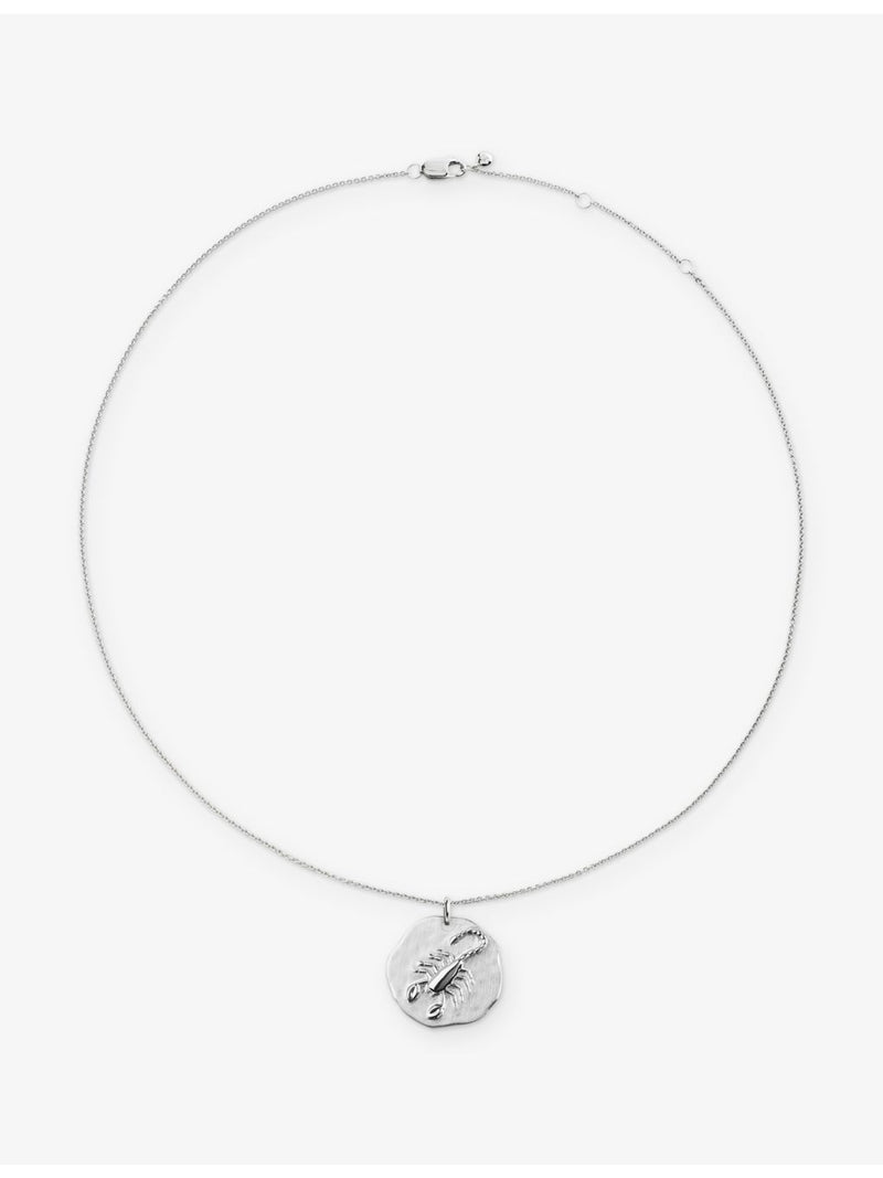 Monica Vinader Scorpio zodiac pendant necklace 41-46cm, imported from the UK