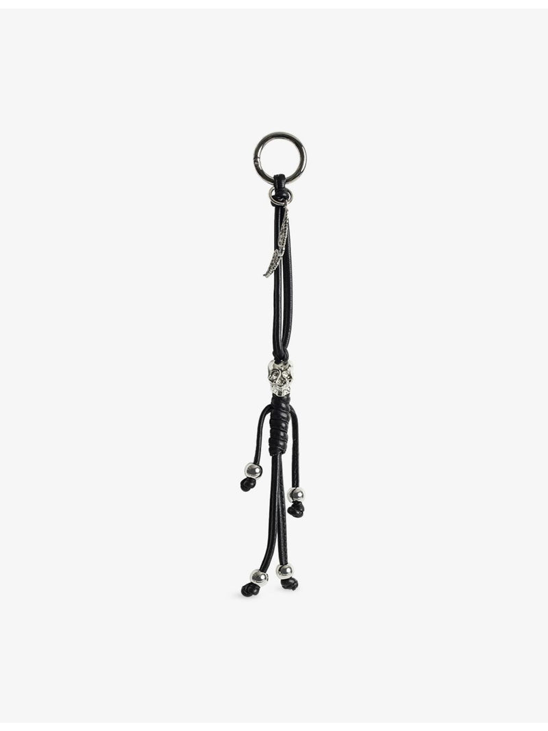 Zadig&Voltaire skull leather keyring - British product