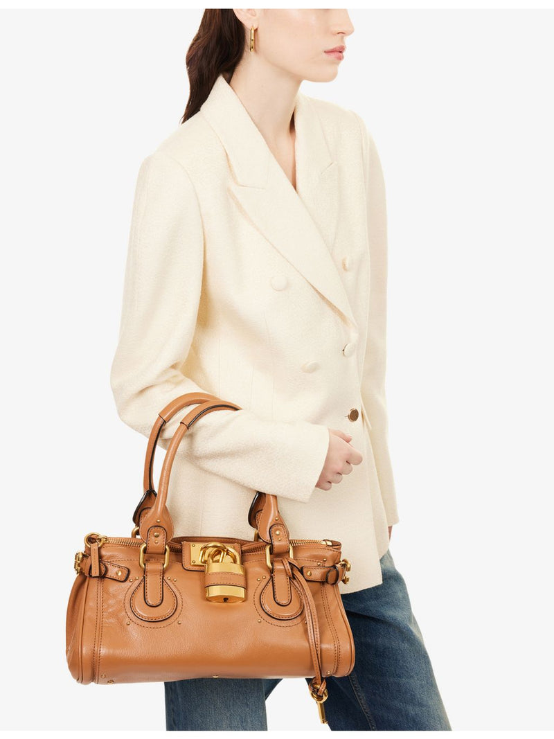 Chloé Paddington leather shoulder bag 35cm with gold hardware, UK version