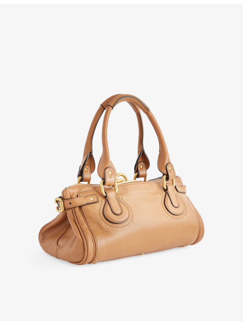 Chloé Paddington leather shoulder bag 35cm with gold hardware, UK version