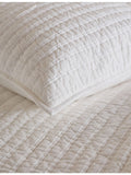 The White Company Seville medium cotton cushion - British product