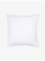 selfridges The White Company Seville Medium Cotton Cushion- Buy online at McGrocer