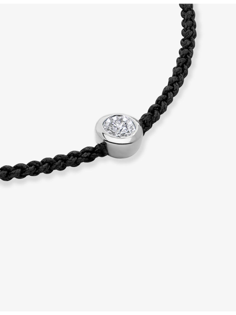 Monica Vinader sterling silver bracelet with 0.06ct diamond, imported from the UK