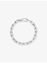 selfridges Monica Vinader Alta Mini Sterling-Silver Chain Bracelet- Buy online at McGrocer
