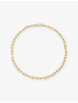 selfridges Monica Vinader Alta Mini 18ct Yellow Gold Vermeil Chain Necklace 45cm- Buy online at McGrocer