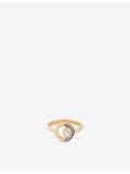 Skydiamond Crescent ring 18ct yellow gold 0.34ct lab-grown diamond - British product