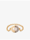 La Maison Couture Skydiamond chain ring 18ct yellow gold 0.21ct (British brand)