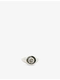 Skydiamond Crescent platinum and lab-grown diamond ring size large, UK version