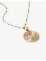 selfridges Skydiamond Elemental Air 14ct Yellow Gold and 0.068ct Lab-Grown Diamond Pendant Necklace- Buy online at McGrocer