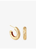 Astrid & Miyu Cosmic Star dome hoop earrings 22mm - British product