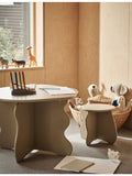 ferm LIVING Slope Stool 30cm curved MDF stool (British brand)