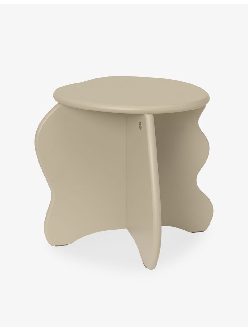 ferm LIVING Slope Stool 30cm curved MDF stool (British brand)