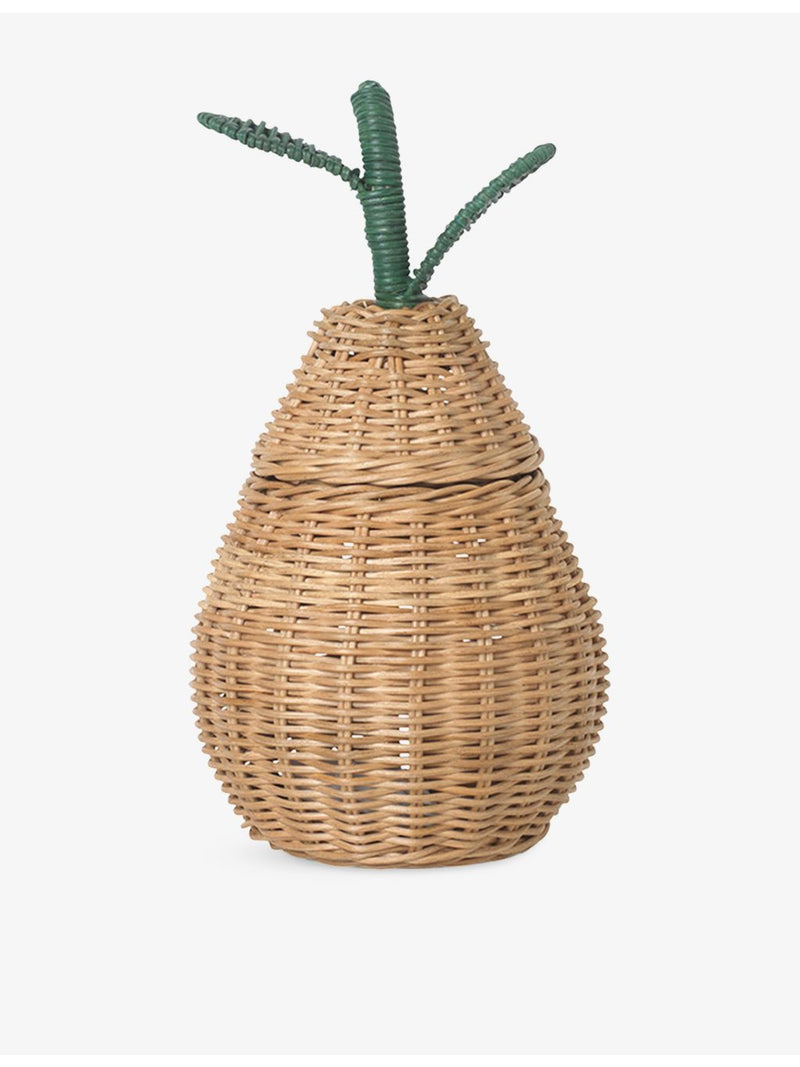 ferm LIVING pear rattan storage basket 30cm, imported from the UK